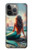 S4006 Oil Painting Mermaid Case For iPhone 13 Pro Max