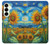 S4019 Sunflower Van Gogh Style Case For Samsung Galaxy S25 Plus