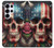 S4015 Skull American Flag Case For Samsung Galaxy S25 Ultra
