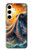 S4003 Oil Color Painting Giant Octopus Case For Samsung Galaxy S24