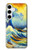 S4005 Oil Color Painting Great Waves Case For Samsung Galaxy S24 Plus