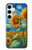 S4019 Sunflower Van Gogh Style Case For Samsung Galaxy S24 Plus