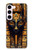 S3992 Gold Black Anubis Case For Samsung Galaxy S23