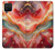 S4012 Red Marble Gold Veins Case For Samsung Galaxy A12