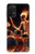S3985 Fire Skull Drummer Case For Samsung Galaxy A32 5G