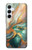 S3993 Green Marble Gold Veins Case For Samsung Galaxy A55 5G