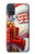 S4029 Xmas Smiling Santa Claus Gift Box Case For Samsung Galaxy A71
