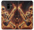 S3984 Fire Skeleton Playing Guitar Case For Samsung Galaxy A8 (2018)