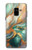 S3993 Green Marble Gold Veins Case For Samsung Galaxy A8 (2018)