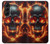 S3986 Fire Skull Case For Samsung Galaxy Z Fold 5