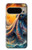 S4003 Oil Color Painting Giant Octopus Case For Google Pixel 9 Pro