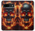 S3986 Fire Skull Case For Google Pixel 8a