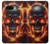 S3986 Fire Skull Case For Google Pixel 7 S3986 Fire Skull Case For Google Pixel 7