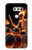 S3985 Fire Skull Drummer Case For LG V30, LG V30 Plus, LG V30S ThinQ, LG V35, LG V35 ThinQ