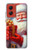S4029 Xmas Smiling Santa Claus Gift Box Case For Motorola Moto G Stylus 5G (2024)