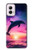 S3980 Dolphin Sunset Milky Way Case For Motorola Moto G Power 5G (2024)