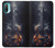 S3972 Burned Acoustic Guitar Graphic Case For Motorola Moto E20,E30,E40