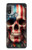 S4015 Skull American Flag Case For Motorola Moto E20,E30,E40