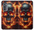 S3986 Fire Skull Case For Motorola Edge (2022)
