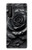 S3969 Black Rose Hard Brush Stroke Case For Sony Xperia 1 III