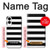 S1596 Black and White Striped Case For Samsung Galaxy S25 Edge