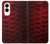 S2879 Red Arowana Fish Scale Case For Samsung Galaxy S25 Edge