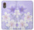 S2361 Purple White Flowers Case For Samsung Galaxy XCover7 S2361 Purple White Flowers Case For Samsung Galaxy XCover7