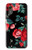 S3112 Rose Floral Pattern Black Case For Samsung Galaxy XCover7