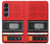 S3204 Red Cassette Recorder Graphic Case For Sony Xperia 1 VII