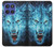 S0752 Blue Fire Grim Wolf Case For Motorola Moto G Stylus 5G (2025,2026), Edge 60 Stylus