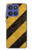 S2231 Yellow and Black Line Hazard Striped Case For Motorola Moto G Stylus 5G (2025), Edge 60 Stylus