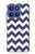 S2345 Navy Blue Shavron Zig Zag Pattern Case For Motorola Moto G Stylus 5G (2025,2026), Edge 60 Stylus