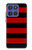 S2638 Black and Red Striped Case For Motorola Moto G Stylus 5G (2025,2026), Edge 60 Stylus