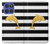 S2882 Black and White Striped Gold Dolphin Case For Motorola Moto G Stylus 5G (2025,2026), Edge 60 Stylus