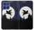 S3289 Flying Pig Full Moon Night Case For Motorola Moto G Stylus 5G (2025,2026), Edge 60 Stylus