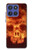 S3881 Fire Skull Case For Motorola Moto G Stylus 5G (2025,2026), Edge 60 Stylus
