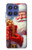 S4029 Xmas Smiling Santa Claus Gift Box Case For Motorola Moto G Stylus 5G (2025,2026), Edge 60 Stylus