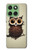S0360 Coffee Owl Case For Motorola Edge 60