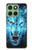 S0752 Blue Fire Grim Wolf Case For Motorola Edge 60