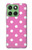 S2358 Pink Polka Dots Case For Motorola Edge 60