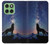 S3555 Wolf Howling Million Star Case For Motorola Edge 60