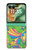 S3273 Flower Line Art Pattern Case For Motorola Razr 70+,60+, Razr+ (2026, 2025, 2024)