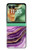 S3896 Purple Marble Gold Streaks Case For Motorola Razr 70+,60+, Razr+ (2026, 2025, 2024)