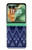 S3950 Textile Thai Blue Pattern Case For Motorola Razr 60, Razr 2025