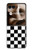 S1611 Black and White Check Chess Board Case For Motorola Razr 70 Ultra, 60 Ultra, 50 Ultra, Ultra 2026, Ultra 2025