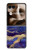 S3906 Navy Blue Purple Marble Case For Motorola Razr 70 Ultra, 60 Ultra, 50 Ultra, Ultra 2026, Ultra 2025