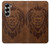 S2529 Leo Zodiac Tattoo Brown Graphic Print Case For Samsung Galaxy Z Fold 7
