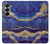 S3906 Navy Blue Purple Marble Case For Samsung Galaxy Z Fold 7