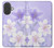 S2361 Purple White Flowers Case For iPhone 17