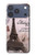 S2211 Paris Postcard Eiffel Tower Case For iPhone 17 Pro, 18 Pro